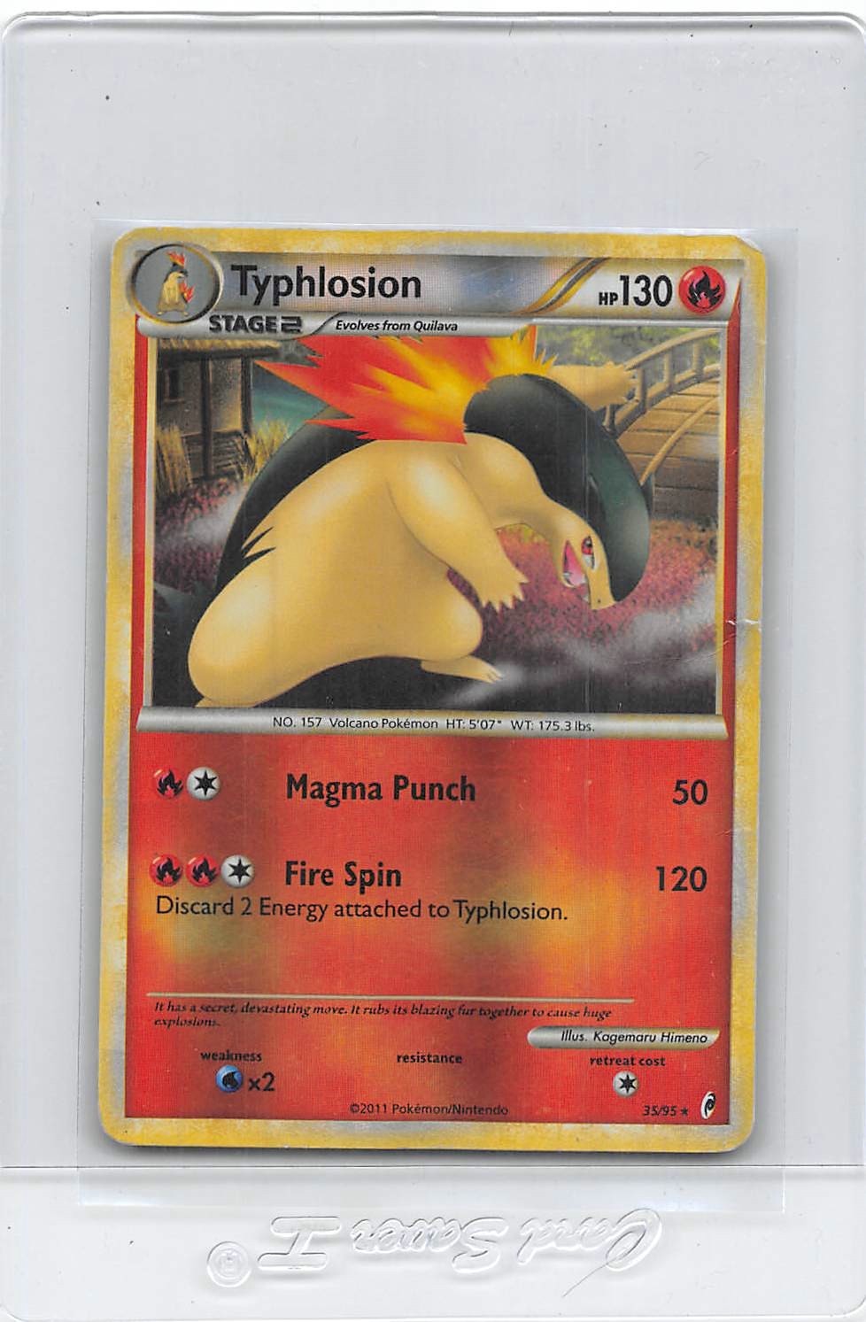 Typhlosion 35/95 - Reverse Holo - Call of Legends - POKEMON CARD - HP/DMG