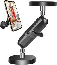 Gym Magnetic Phone Holder Attach to Metal Surface, All Metal Dual Magnet Phone M