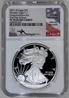 2021-W American Silver Eagle NGC PF-70 T-1 Congratulations Set FDOI Mercanti