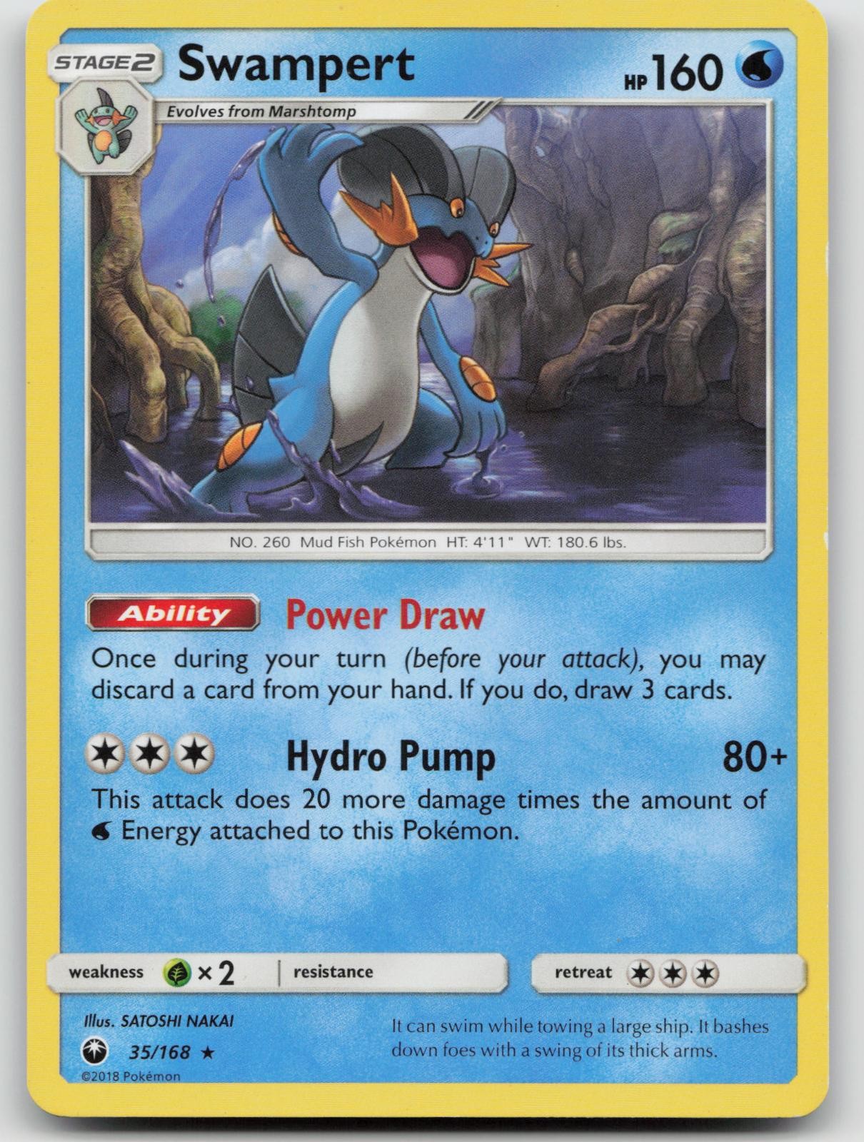 Swampert 35/168 LP Celestial Storm Pokemon