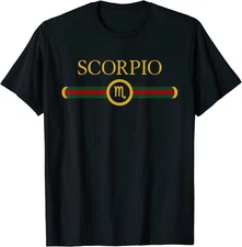 BEST! Scorpio Zodiac October November Birthday Art Scorpio Sign Tee S-3XL
