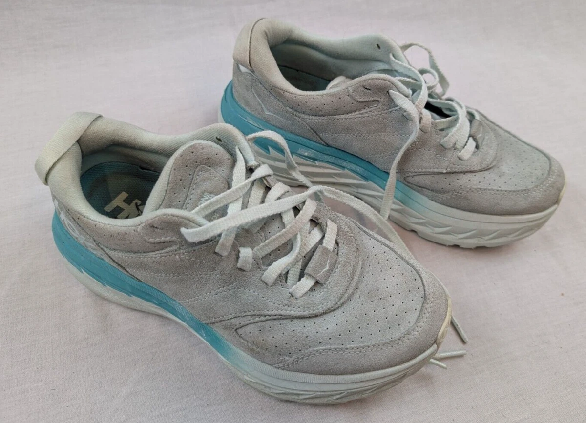 Hoka One One HOKA Bondi L Suede Blue Glass for sale | eBay
