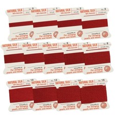 GARNET Griffin Silk Bead Cord Thread make Silk Tassels, Pearl Knotting Cord