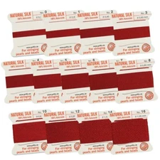 GARNET Griffin Silk Bead Cord Thread make Silk Tassels, Pearl Knotting Cord