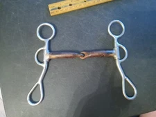 Reinsman 402 Argentine type Snaffle Western Horse Bit 4 3/4 Inch sweet ironMouth