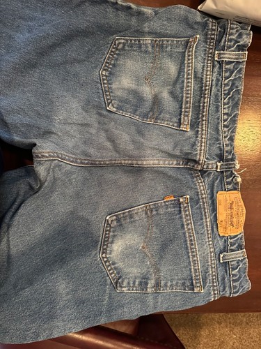 Vintage Levis 506 Jeans Mens 40X30 Orange Tab Straight USA Made Classic Denim