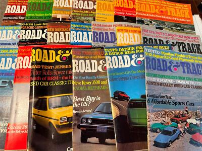 Road & Track Magazine 1970's 20 Different Sports Car Magazine Lot 22
