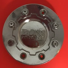 ONE USED BOSS MOTORSPORTS WHEELS CHROME CUSTOM WHEEL CENTER CAP 3159 AEWC 15064