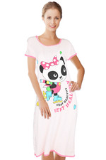 JEFFRICO Nightgowns For Women Short Sleeve Soft Sleepwear Comfy Nightshirts 5020