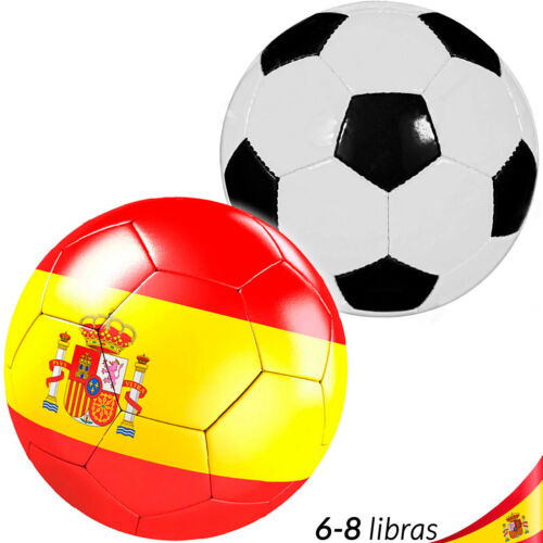 Balon de FUTBOL de CUERO reglamentaria Balones PELOTAS ESPAÑA Blanco y Negro - Imagen 1 de 10