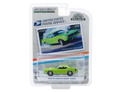 PLYMOUTH HEMI Cuda - 1970 - green - Greenlight 1:64 | eBay