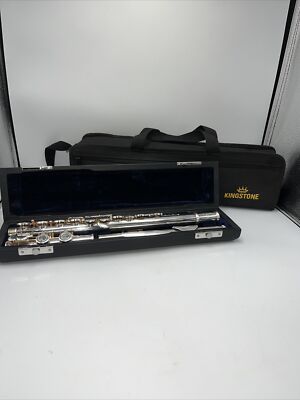 RARE Vintage KINGSTONE  Silver Plated Flute w/Hard&Soft Case- ONLY SOLD IN KOREA