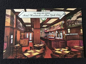 Details About Tap Room And Lounge Hotel Woodstock New York City Ny Postcard Unposted K1755