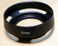 37mm  Lens hood shade Metal vented double threaded (52mm front female)