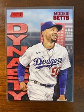 2022 Topps Stadium Club Mookie Betts #5A Dynasty and Destiny Red Dodgers