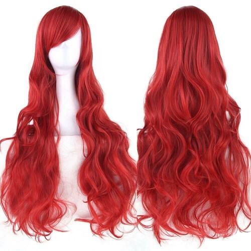 Ladies Cosplay Fashion Long Hair Anime Full Wavy Party Synthetic Wig - 80cm - Picture 4 of 58