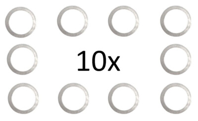 10 Stück Aluminiumring Alu Dichtring Dichtung Ring 18x24x1,5 mm DIN 7603 Form A