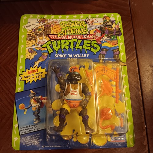 Playmates Toys TMNT Spike N Volley Don 1992 MOC Ni...