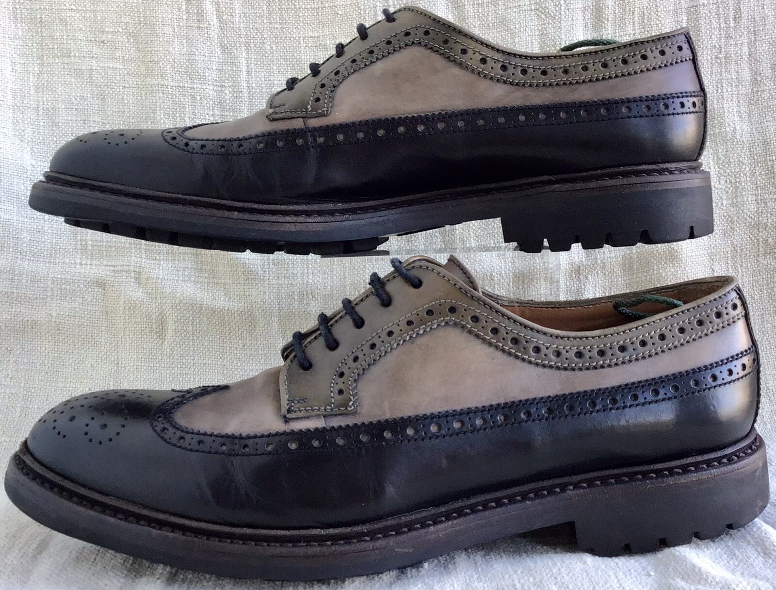 SAOLA Lottusse uomo bicolore Walton Longwing Derby suola in gomma UK 10 US 10 5