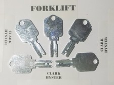  5  Hyster Forklift Keys key 166 51335040 Fits Yale, Komatsu, Clark, Gradall