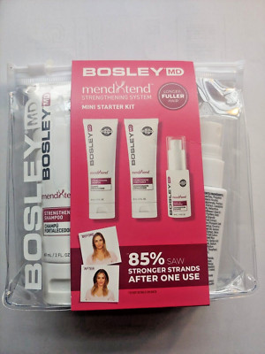 Bosley MendXtend Starter Kit - Shampoo, Conditioner & Leave In Treatment