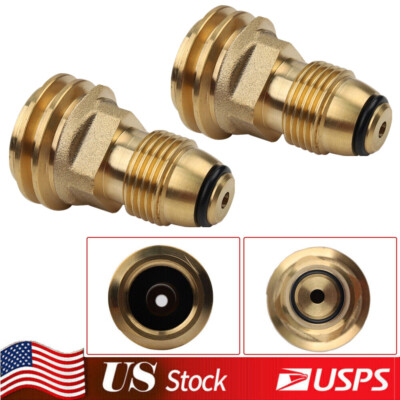 Propane Tank Refill Adapter Converts POL LP Tank Valve to QCC1/Type1 Regualtor