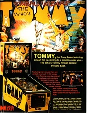 Tommy Pinball Flyer Original Vintage Game Art Vintage Unused 8.5" x 11" The Who