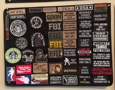 Small Tactical Morale Patch Panel Display Foldable Storage Military 18" X 24"