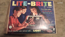 Vintage 1967 Hasbro #5455 Lite-Brite & 1968 Lite-Brite Accessory Kit #5460