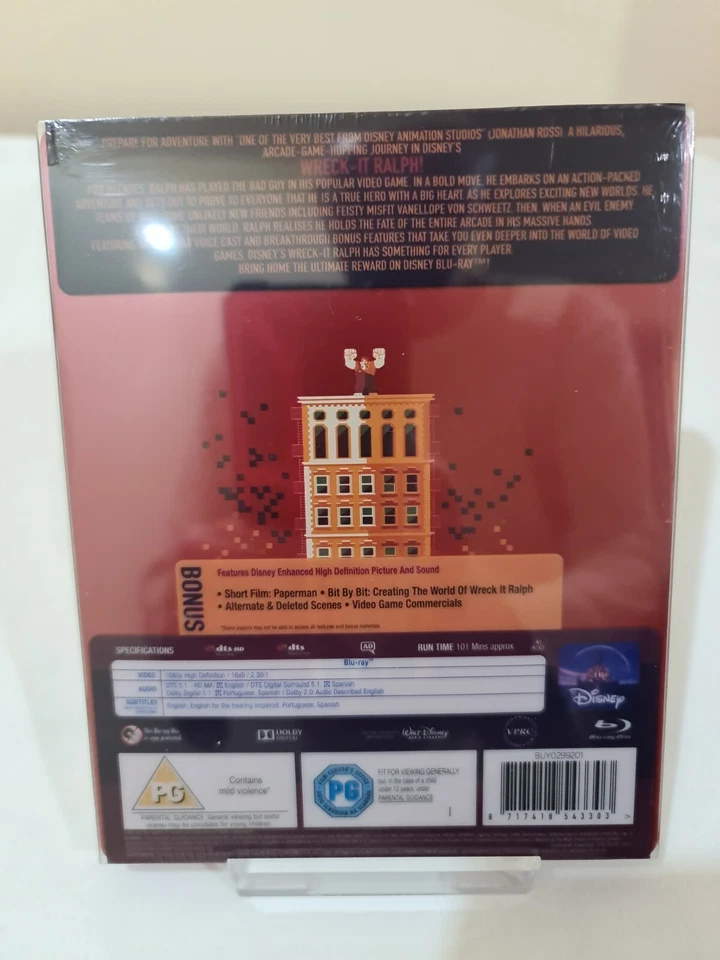 DISNEY   WRECK   IT  RALPH    BLU-RAY   MONDO   STEELBOOK,  DISPATCH   SAME  DAY - Image 2 of 4