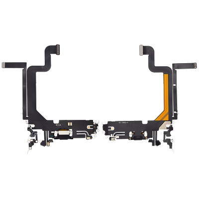 Charging Port Flex Cable For iPhone 14 Pro Max (Aftermarket Plus) (Space Black)