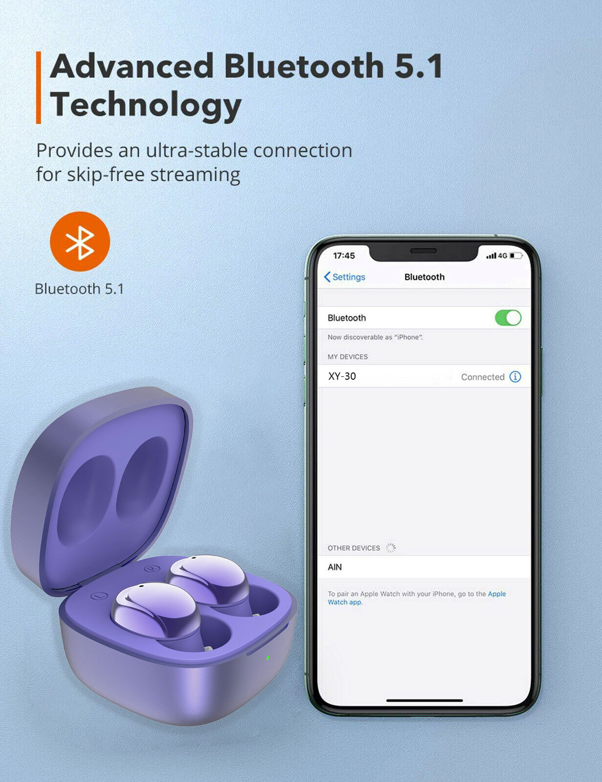 Bluetooth 5.0 Earbuds Dual Wireless Headphones For Samsung Galaxy A32