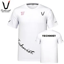 TECHNIST 25S/S Unisex Badminton  T-Shirt Sports Casual Tee White AsiaFit TNT6539