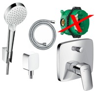 Hansgrohe Logis Unterputz Armatur Wanne Badewannenarmatur Set Ohne Ibox Up A51OO