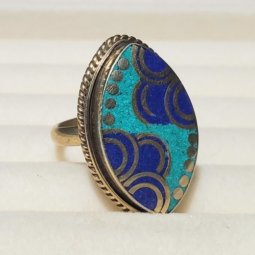 Anello Lapislazzuli Turchese - Foto 9 di 10