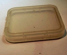 Plastic memory card case with Smart Media SD memory cards