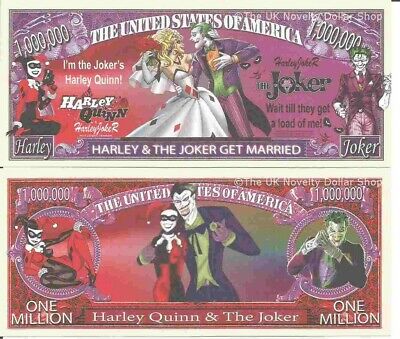 Novelty Dollar Catwoman Comic Book Super Villain Million Dollar Bills x 2 Batman The Cat Gotham 