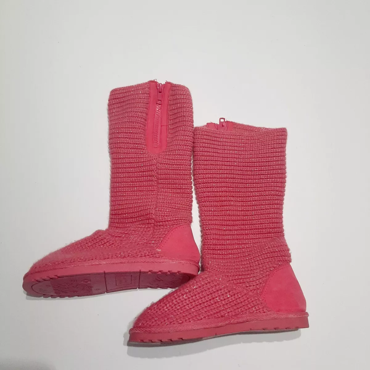Pink sweater best sale boots