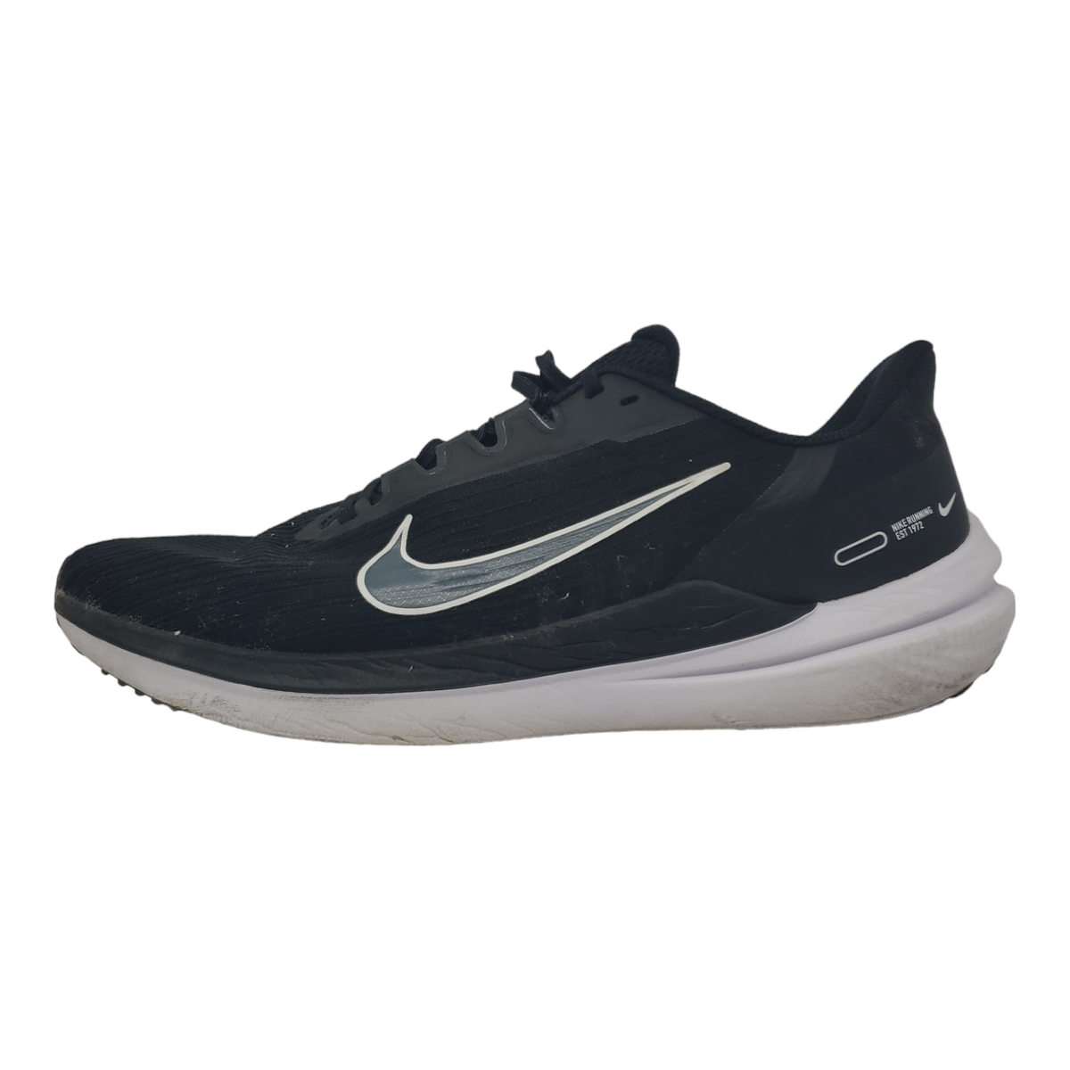 Nike Men\'s Air Winflo 9 Running Shoes DD6203-001 Black White Smoke Gray Sz 9.5‎ Nike Air Winflo 9 Black White Smoke Grey Men Running Jogging  main image 4