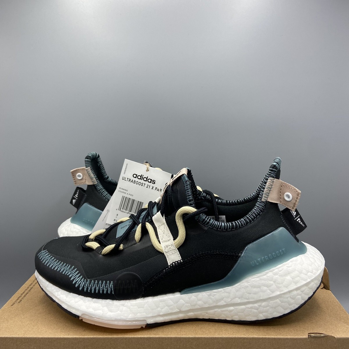 Adidas Ultraboost 21 X Parley Running Shoes Carbon Black Trainers