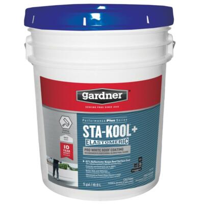 Gardner White Roof Coating Sta-Kool+ Pro Cool Roof Certified High Reflectivity