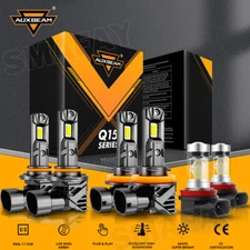 For RAM 1500 2500 3500 2019-2024 AUXBEAM LED Headlight High Low Fog Light CANBUS