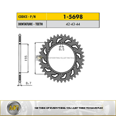 Triumph Daytona T955i 1999 bis 2003 Stahlkrone Sunstar Step 530 - 42 Zähne