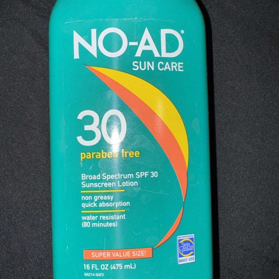 💫 Loción bloqueadora solar NO-AD - SPF30 - a prueba de agua y sudor - De colección / Nueva Foto 2 de 4