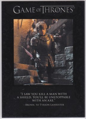 GAME OF THRONES SEASON 2 QUOTABLE INSERT CARD Q15 BRONN TYRION LANNISTER SANSA