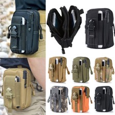 Mens Tactical Military MOLLE Phone Pouch Utility Belt Waist Pack Carry Bag