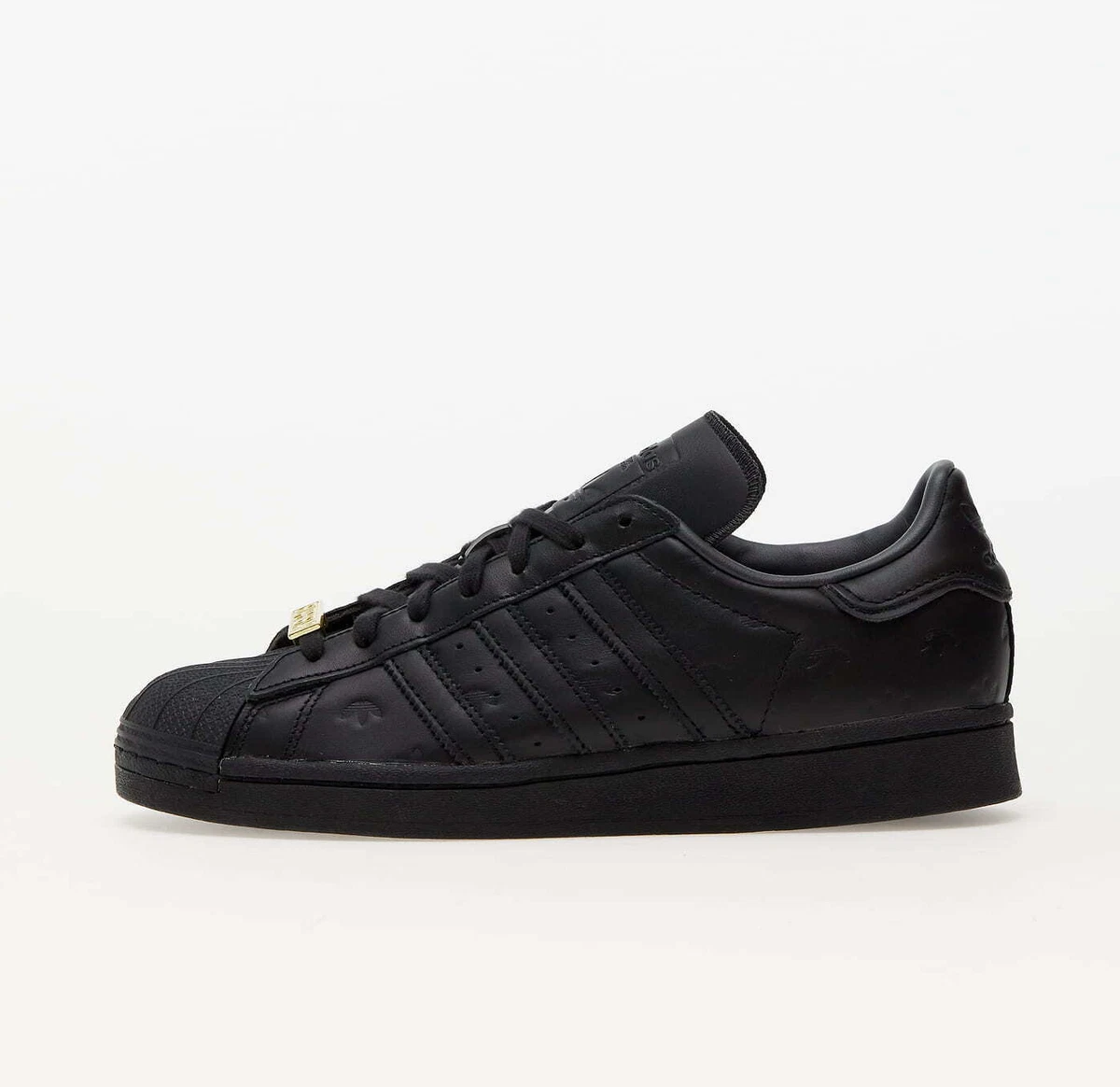 All black deals leather adidas shoes