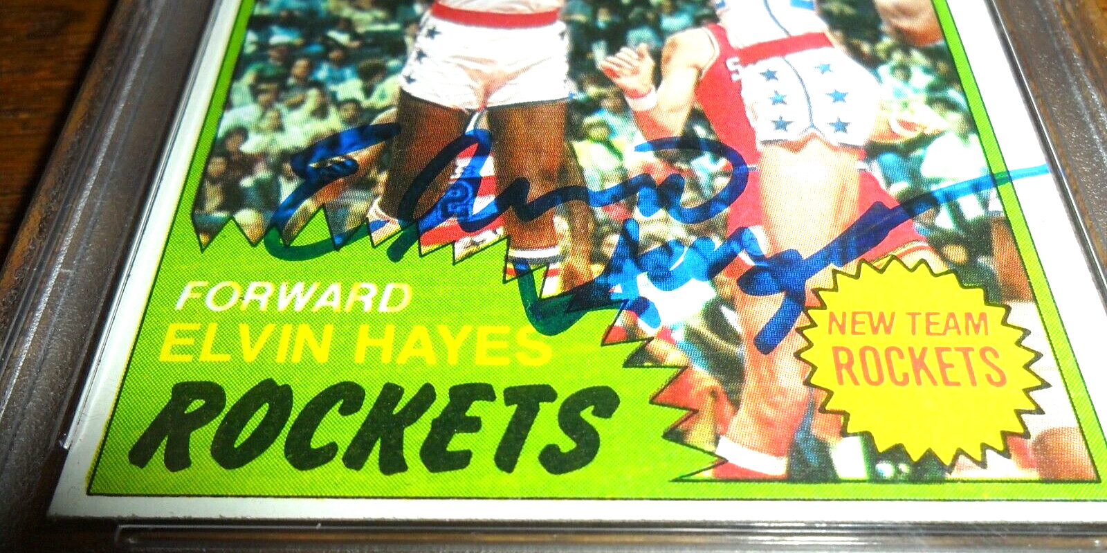 1981 Topps #42 ELVIN HAYES Basketball Card HOF HOUSTON ROCKETS Autograph PSA/DNA view 2