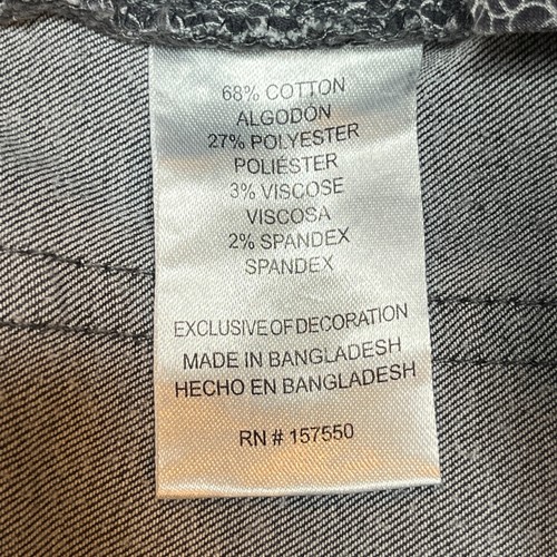 Tahari Women's Size 34 Black Dark Wash Skinny Leg Jeans Mid Rise - Picture 6 of 7