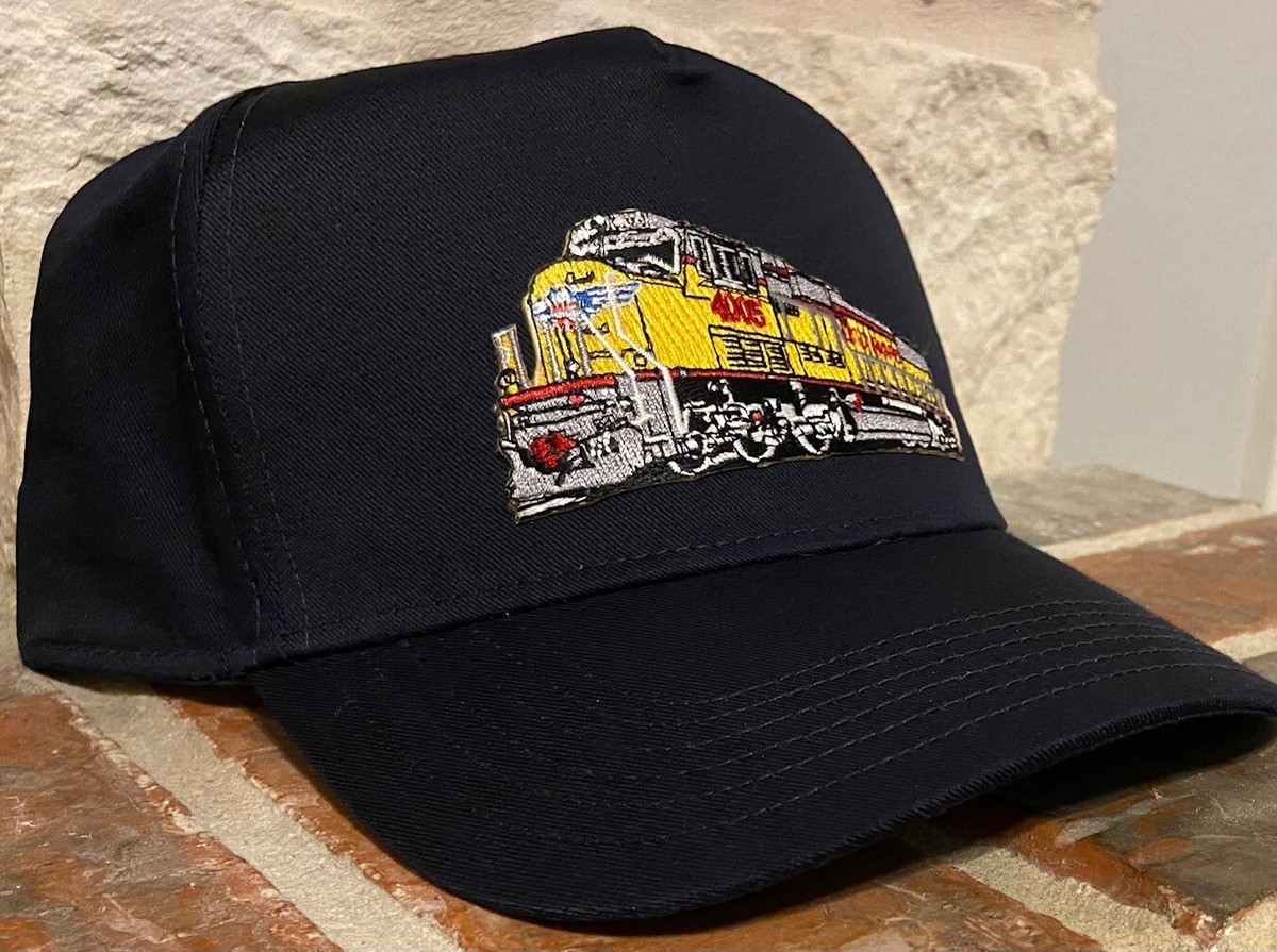 Cap / Hat (Navy Blue)-Union Pacific Locomotive Emblem- (UP) #22333